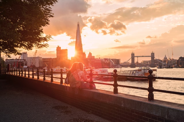 Sunset in London